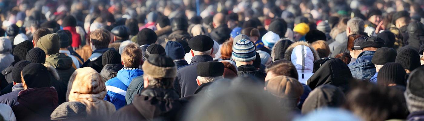 crowd of people walking 